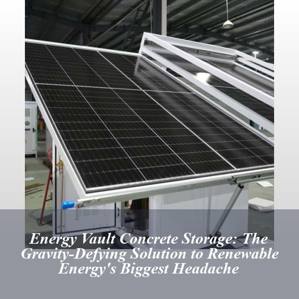 Energy Vault Concrete Storage: The Gravity-Defying Solution to Renewable Energy's Biggest Headache